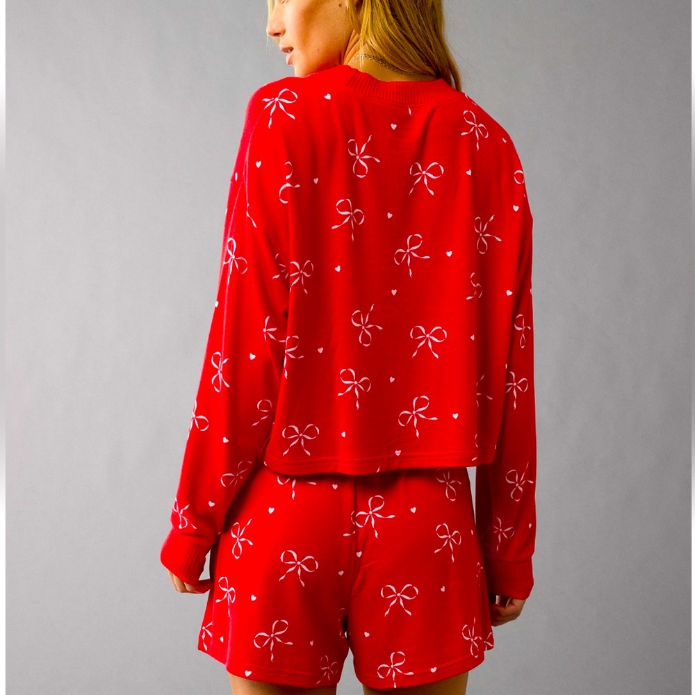 🎀 American Eagle Bow Plush PJ Set ❤️ - Picture 4 of 4